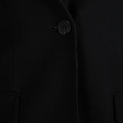 مملوكة مسبقًا Burberry Black Notched Collar Tailored Blazer XS
