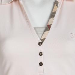مملوكة مسبقًا Burberry Brit Blush Pink Short Sleeve Polo T-Shirt S