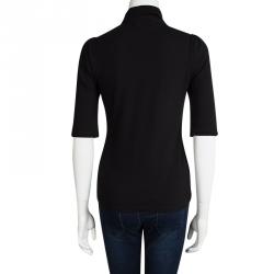 Pre Owned Burberry Brit Black Cotton Polo T-Shirt M