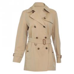 مملوكة مسبقًا Burberry Beige Short Trench Coat S