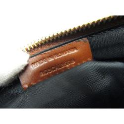 Pre Owned Burberry Brown House Check Canvas/Leather Crossbody Bag