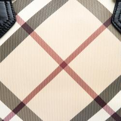 مملوكة مسبقًا Burberry Black Nova Check PVC Regent Tote