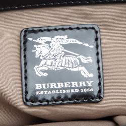 مملوكة مسبقًا Burberry Black Nova Check PVC Regent Tote