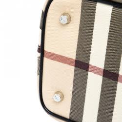 مملوكة مسبقًا Burberry Black Nova Check PVC Regent Tote