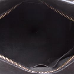 Pre Owned Burberry Brown Haymarket Check PVC Minford Satchel