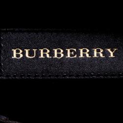 Pre Owned Burberry Brown Haymarket Check PVC Minford Satchel