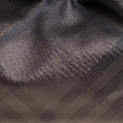 مملوكة مسبقًا Burberry Purple Smoke Check PVC Medium Canterbury Tote