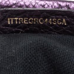 مملوكة مسبقًا Burberry Purple Smoke Check PVC Medium Canterbury Tote