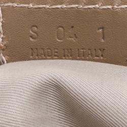 Pre Owned Burberry Pink/Brown House Check PVC Chester Satchel