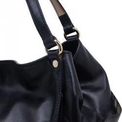 مملوكة مسبقًا Burberry Black Soft Leather Medium Canterbury Shoulder Bag
