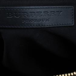 مملوكة مسبقًا Burberry Brown Suede Stripes Medium Orchard Bag
