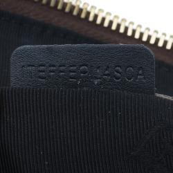 مملوكة مسبقًا Burberry Brown Suede Stripes Medium Orchard Bag