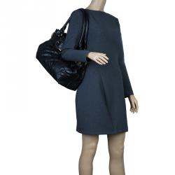 مملوكة مسبقًا حقيبة بربري بيتون جلد أسود مبطن