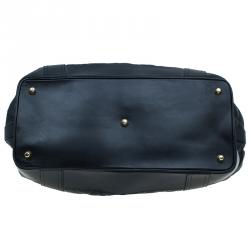 مملوكة مسبقًا حقيبة بربري بيتون جلد أسود مبطن