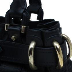 مملوكة مسبقًا حقيبة بربري بيتون جلد أسود مبطن