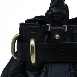 مملوكة مسبقًا حقيبة بربري بيتون جلد أسود مبطن