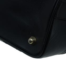 مملوكة مسبقًا حقيبة بربري بيتون جلد أسود مبطن