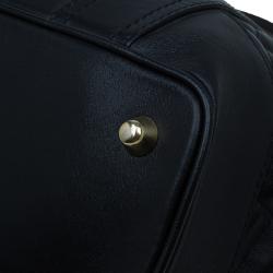 مملوكة مسبقًا حقيبة بربري بيتون جلد أسود مبطن