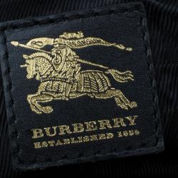 مملوكة مسبقًا حقيبة بربري بيتون جلد أسود مبطن