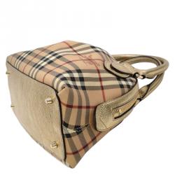 Pre Owned حقيبة يد بربري ثورنلي بولينغ كانفاس مقو ى هاي ماركت صغيرة