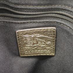 Pre Owned حقيبة يد بربري ثورنلي بولينغ كانفاس مقوى هاي ماركت صغيرة