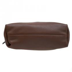 مملوكة مسبقًا حقيبة كروس بربري ليتل كراش كانفاس هاوس تشيك بني وجلد