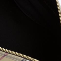 Pre Owned حقيبة يد بوسطن بربري كروهات كلاسيكية كانفاس مقوى بيج