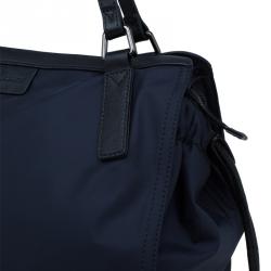 Pre Owned حقيبة شوبر بربري باكلاي نايلون أزرق كحلي