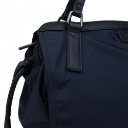 Pre Owned حقيبة شوبر بربري باكلاي نايلون أزرق كحلي