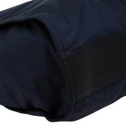 Pre Owned حقيبة شوبر بربري باكلاي نايلون أزرق كحلي