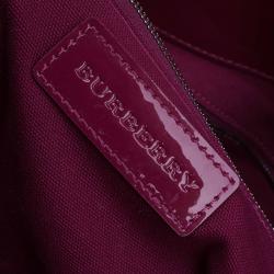 مملوكة مسبقًا  Burberry Purple Ombre Nova Check Coated Canvas Bilmore Tote