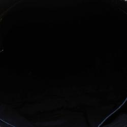 Pre Owned Burberry Navy Blue Grain Leather Small Orchard Bowling Bag