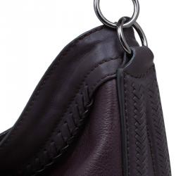 Pre Owned Burberry Brown Leather Tassel Hobo