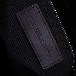 Pre Owned Burberry Brown Leather Tassel Hobo