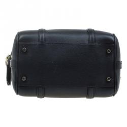 Pre Owned Burberry Black Leather Small Alchester Bowling Bag