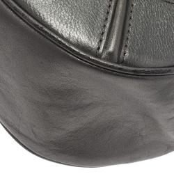 Pre Owned Burberry Grey Canvas Medium Shimmer Check Fairby Hobo