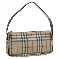 Burberry Beige Nova Check PVC Shoulder Bag