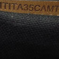 Pre Owned Burberry Brown Haymarket Check Coated Canvas Tote
