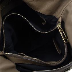 Pre Owned Burberry Beige Canvas House Check Prorsum Vintage Hobo