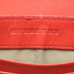 مملوكة مسبقًا Burberry Coral Haymarket Check Coated Canvas/Leather Tassel Mini Chain Crossbody Bag