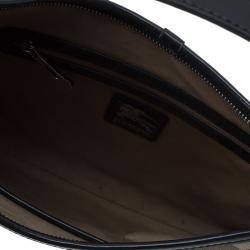 Pre Owned Burberry Beige/Black Nova Check Canvas Small Borton Hobo