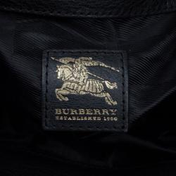 Pre Owned Burberry Black Quilted House Check Margaret Shoulder Bag