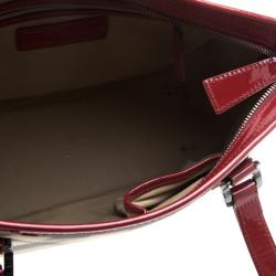 مملوكة مسبقًا حقيبة يد بربري نيكي PVC كاروهات نوفا حمراء
