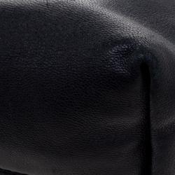 مملوكة مسبقًا Burberry Black Leather and House Check Fabric Little Crush Crossbody Bag