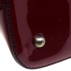 Pre Owned حقيبة بربري PVC كاروهات هاوس عنابية