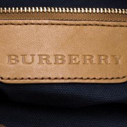 مملوكة مسبقًا Burberry Brown House Check Fabric Aurelia Shoulder Bag