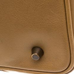 مملوكة مسبقًا Burberry Brown House Check Fabric Aurelia Shoulder Bag