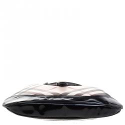 Pre Owned Burberry Black Nova Check PVC Brooke Hobo