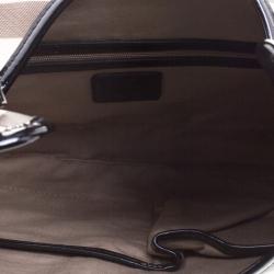 Pre Owned Burberry Black Nova Check PVC Brooke Hobo
