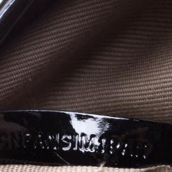 Pre Owned Burberry Black Nova Check PVC Brooke Hobo